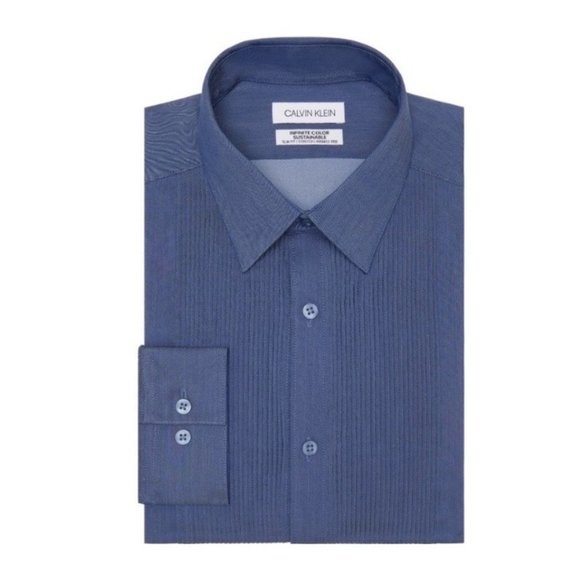 Calvin Klein Men's Infinite Color Sustainable Slim Fit Dress Shirt Size 2XL New - Picture 1 of 4